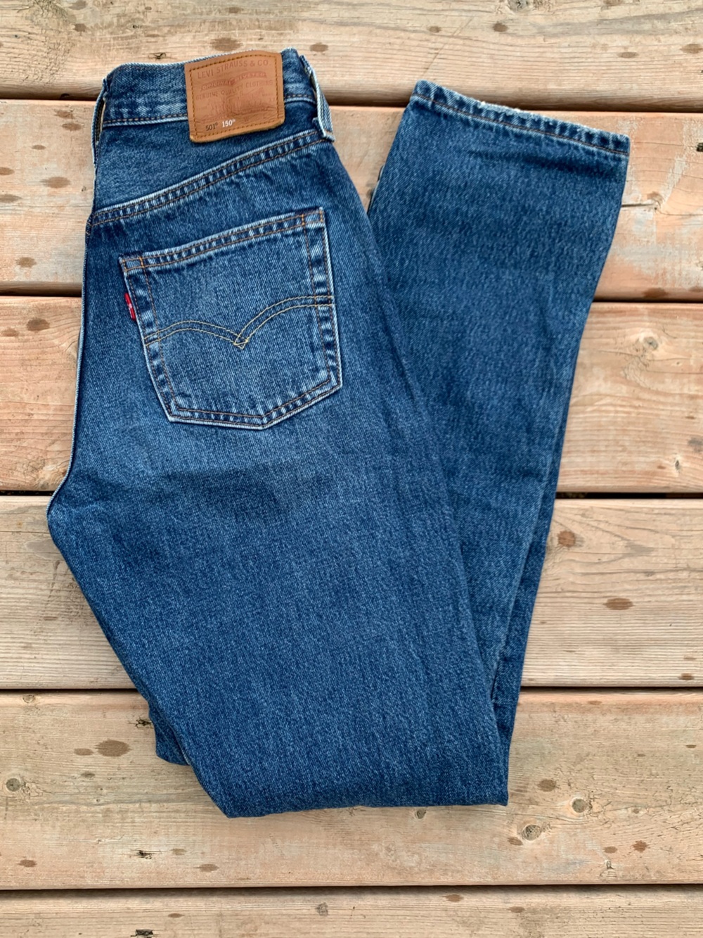Levi’s 501 Original Straight Fit Jeans 150th Anniversary Edition Button Fly 23